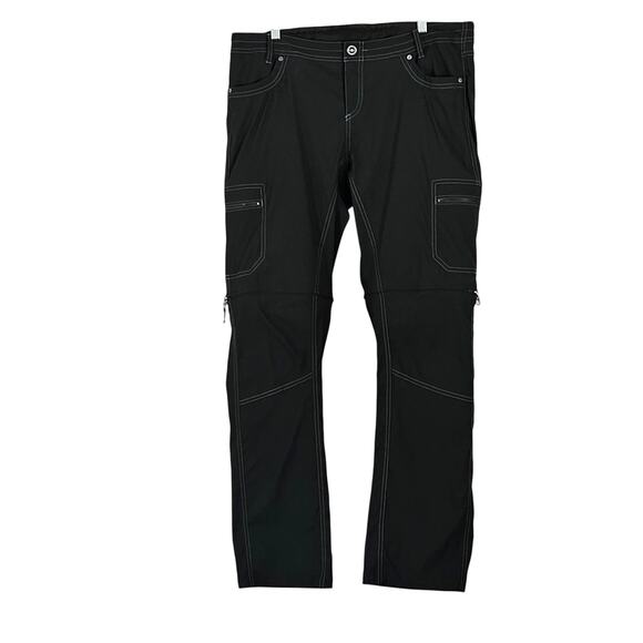 Kuhl Kliffside Convertible Hiking Pants Gray Cargo Pocket Sz 16 Reg EUC - Picture 2 of 13